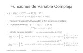 Funciones de Variable Complejajsantiago/Docencia/MMI/MetodosIcurso...Curso 2016/2017 (1er cuatrimestre) Métodos Matemáticos de la Física I 23 Funciones de Variable Compleja Punto
