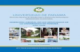 UNIVERSIDAD DE PANAMÁconsulta.up.ac.pa/ftp/2010/d_planificacion/... · Inserción Laboral de los Graduados 2008 de la Universidad de Panamá Dirección General de Planificación