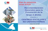 Plan de pandemia Gripe A/H1N - Comunidad de Madrid · 2009-09-10 · Plan de pandemia gripe A/N1H1| Página 23. Material necesario para establecer las medidas de prevención. Productos