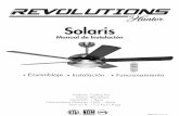 Solaris - ventiladores.com...ME008-02 11/11/20145 e gía Herramientas y materiales requeridos Instalación del brazo de ensamblaje PRECAUCIÓN: La caja eléctrica debe ser cableada