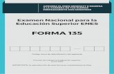 FORMA CUESTIONARIX final - ecuadorconsultas.net€¦ · FORMA 135 Proceso de ingreso a la eduación superior Junio 2016 Código único de idéntiﬁcación del aspirante IMPORTANTE: