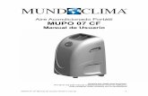 Aire Acondicionado Portátil MUPO 07 CF - MundoClima · 2015-08-10 · Filtro de aire - Limpie el filtro de aire cada 2 semanas ya que si está bloqueado con polvo reducirá la eficacia