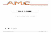 X64 SERIE - Amc Elettronica 2020-04-08¢  2 X64 GPRS v.1.00 NOTAS IMPORTANTES ¢â‚¬¢ El siguiente manual