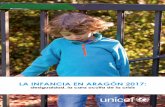 LA INFANCIA EN ARAGÓN 2017 - unicef.es · a UNICEF la redacción de este informe, a fin de identificar la existencia o no de desigualdades en la infancia aragonesa, de cuantificar