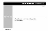 Astor Inventario Restôftp.axoft.com/ftp/manuales/17.01/CL/Resto/InventarioRes... · 2016-11-29 · este manual son marcas registradas de sus respectivos dueños. La información