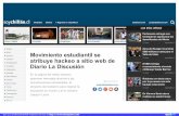Movimiento estudiantil se atribuye hackeo a sitio web de Diario La …movimientoestudiantil.cl/wp-content/uploads/2015/12/22... · 2015-12-15 · Talcahuano Concepción Coronel Arauco