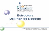 Estructura Del Plan de Negociowiki.ideas.org.ve/images/0/0a/Estructura_del_Plan_de... · 2017-10-02 · conocimiento de la situación para evaluar la importancia relativa de cada