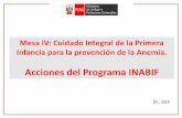 Acciones del Programa INABIF - Gobsdv.midis.gob.pe/Sis_Anemia/Content/pdf/3.-Mesa VI 16.30... · 2019-08-14 · FAMILIA TAHUANTINSUYO» Marco de la Iniciativa «Anemia No VA» (CNP