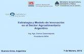 Estrategia y Modelo de Innovación en el Sector Agroalimentario … · 2012-02-07 · de Soja Jugo de uva Sorgo Yerba mate Argentina proveedor de alimentos . Granos Contexto del Sector