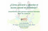 ¿Cómo prevenir y abordar el acoso sexual en el trabajo ...parlamericas.org/uploads/documents/Presentation_Training_SPA.pdf · ¿Cómo prevenir y abordar el acoso sexual en el trabajo?