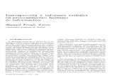Introspección e informes verbales en procesamiento humano ... · cular (Cobb, Morton y Ettlinger, 1967; Harte, Seiple y Musso, 1974), y la existencia de pro-cesamiento perceptual