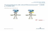 Transmisores de nivel Rosemount 5408 y 5408:SIS · 2019-11-26 · Tabla 3-1: Especificación de suministro de aire entrante. Presión máxima Presión recomendada 190 psi (13 bar)