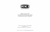 Manual de instrucciones del transmisor M2A · 2019-10-16 · Manual de instrucciones del transmisor M2A Garantía del producto RKI Instruments, Inc. garantiza que sus equipos de alarma
