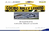 REGLAMENTO COCIDO RALLY LEGEND · 2019-06-07 · El Cocido Rally Legend es una prueba en la que las inscripciones serán tramitadas por invitación y serán admitidas únicamente