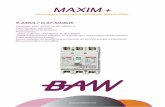 MAXIM - ETA ElectroMediante el cump limient o de los lin eamient os indicad os en la n orma IEC 384, los in terr upt ores aut omáti cos Maxi m con protecci ón Tipo A proveen selectiv