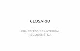 GLOSARIO - ITESOprupce.academia.iteso.mx/wp-content/uploads/sites/5/2013/11/Glos… · GLOSARIO CONCEPTOS DE LA TEORÍA PSICOGENÉTICA. Integrantes del equipo Therese Brandstettner
