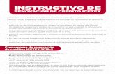 INSTRUCTIVO DE - Escuela Colombiana de Ingeniería...INSTRUCTIVO DE RENOVACIÓN DE CRÉDITO ICETEX 1.Descarga el formato de actualización de datos en: goo.gl/MPWUDV 2.Ten en cuenta