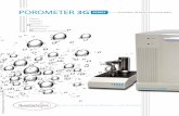 Porometer 3G Series Spanish Brochure · POROMETER 3G Analizador de poros interconectados Filtros Papeles Textiles Membranas Cerámicas Materiales Sinterizados ... n/a 0-250 psi 0-500