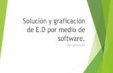 Solución y graficación de E.D por medio de software. · Finalmente Matlab nos entregara un resultado como el siguiente: La primera es la solución simplificada y la segunda la que