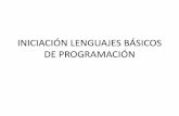 INICIACIÓN LENGUAJES BÁSICOS DE PROGRAMACIÓNies-mariamoliner.centros.educa.jcyl.es/sitio/upload/2... · 2020-03-18 · PUESTA EN MARCHA Y GOBIERNO POR PULSADORES MARCHA-PARO DE