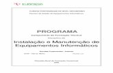 PROGRAMA · ETAP – Vale do Minho Ricardo Luís ... Desenvolver capacidades para seleccionar e instalar programas de aplicação a partir da avaliação das necessidades do utilizador;