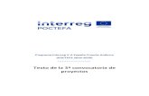 Texto de la 3ª convocatoria de proyectos · 2019-02-04 · Texto de la tercera convocatoria de proyectos del Programa INTERREG V-A España-Francia-Andorra POCTEFA 2014-2020 6 3.
