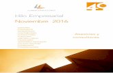 LLANACONSULTORES Hilo Empresarial Noviembre 2016 · tarjetas de empresa por parte de administradores y directivos es en muchos casos recomendable para la gestión siempre que se cumplan