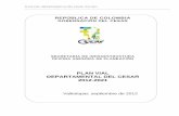 SECRETARÍA DE INFRAESTRUCTURA OFICINA ASESORA DE …cesar.gov.co/d/filesmain/ofiplaneacion/planes/plan_vial.pdf · plan vial departamental del cesar 2012-2021 repÚblica de colombia