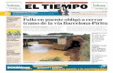 NACIONALES > MEDIDA > Falla en puente obligó a cerrar ...media.eltiempo.com.ve/EL_TIEMPO_VE_web/25/diario/...EDICIÓN > CENTRO SUR AÑO V - Nº 1.965 PRECIO Bs 3,00 EL PERIÓDICO