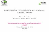 INNOVACIÓN TECNOLÓGICA APLICADA AL TURISMO RURALfemp.femp.es/files/566-1396-archivo/Blanca Hurtado. PPT Fundación... · Casi 20 años desarrollando proyectos de conservación,