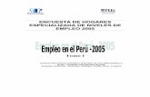 ENCUESTA DE HOGARES ESPECIALIZADA DE NIVELES DE …cendoc.esan.edu.pe/fulltext/e-documents/MINTRA/ENAHO_2005_I.pdf · E – mail: dnpefp@mintra.gob.pe. 3 ÍNDICE Introducción Contenido