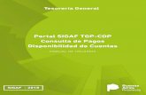Portal SIGAF TGP-CDP Consulta de Pagos …...1. Dirección General de Administración (DGA) Para el ingreso, el usuario/contraseña será el mismo que en SIGAF. En el margen izquierdo