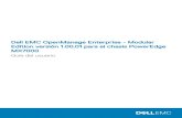 Dell EMC OpenManage Enterprise - Modular Edition versión 1 ... · • Administrar los motores de switch de fabric en modo fabric por medio de la interfaz web de OME-Modular. •
