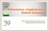 Alimentos orgánicos y Salud humanaritaschwentesius.mx/publicaciones/Producción... · Alimentos orgánicos y Salud humana Rita Schwentesius Rindermann rschwent@prodigy.net.mx