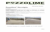 Información Técnica Pozzolime -Hormigón · Lave las herramientas y equipo con agua, antes de que el hormigón se endurezca. Indicaciones Importantes No se recomienda mezclar cantidades