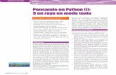 Pensando en Python (I): 3 en raya en modo textopaginaspersonales.deusto.es/dipina/publications/PensandoEnPythonI.pdfducir la sintaxis de Python y a iniciarnos en la programación orientada