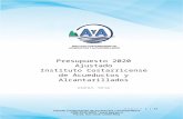 Presupuesto 2020 Instituto Costarricense de … · Web viewEl presupuesto inicial 2020 por un monto de ¢280.729.248.88 miles fue enviado a la Contraloría General de la República