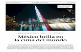 MES PATRIO DE MÉXICO 2019 EN EAU México brilla en la cima …€¦ · la cima del mundo Los colores de la bandera de México han brillado intensamente en el Burj Khalifa, edi cio