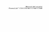 Manual del usuario PowerLite 1751/1761W/1771W/1776WCámara de documentos EPSON DC-11 (ELPDC11) V12H377020 Cámara de documentos EPSON DC-06 (ELPDC06) V12H321005 Módulo interactivo