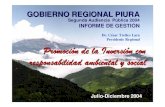 Dr. César Trelles Lara Presidente Regional Promoción de la … · 2018-10-25 · proyecto frontera norte programas de intervencion programas de intervencion abastecimiento pozos