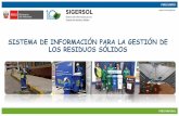 Presentación de PowerPoint - Ministerio del Ambientesigersol.minam.gob.pe/documentos/INFORMACION_DEL... · 2018-01-29 · servicio de limpieza publica. Para las municipalidades: