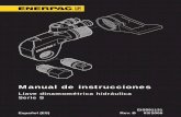 Manual de instrucciones - Enerpac · - Lleve siempre casco de protección, protectores acústicos, calzado y guantes de seguridad (como mínimo guantes de tipo montador) adecuados