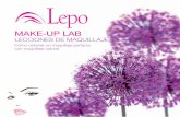 MAKE-UP LABcosmesana.es/wp-content/uploads/2016/07/Lezioni-di-trucco-16x16-SPAG1.pdf · (desmaquillante + leche + tónico) • Tratamiento Día / Noche con células madre • Hidratante
