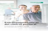 Entrenamiento eficaz del control postural - THERA ... Control postural estático: Equilibrar el centro de gravedad del cuerpo sobre la superficie de apoyo Control postural anticipativo: