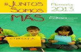 Memoria 2O13 - confedonbosco.org€¦ · educativo y de ocio y tiempo libre, a menores de ... del Centro Xuvenil Amencar (Ourense) de la Federación de Centros Xuvenís Don Bosco