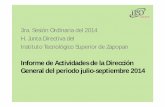 3ra. Sesión Ordinaria del 2014 H. Junta Directiva del ...transparencia.info.jalisco.gob.mx/sites/default... · Convenio de Vinculación Sistema Ubicuo para Video Streaming Ómnibus
