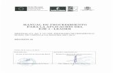 MANUAL DE PROCEDIMIENTO eje LEADER con anexos Revisión … · Manual de Procedimiento del eje 4-LEADER (Programa de Desarrollo Rural de Castilla-La Mancha 2007/2013) 2 9.- PUESTA