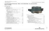 Transductores de corriente a presión tipo 846 · 2013-07-15 · Transductores 846 Manual de instrucciones Formulario 5739 Julio de 2007 1-5 Tabla 1-1. Especificaciones (continuación)