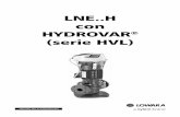 LNE..H con HYDROVAR (serie HVL) · •No se necesitan sensores de presión adicionales: Las bombas LNE..H están equipadas en estándar con dos transmisores de presión, normalmente
