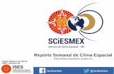 Reporte Semanal de Clima Espacial - SCiESMEX · Reporte semanal: 25 al 31 de diciembre 2 24 Resumen: La fotosfera solar presentó tres grupos de manchas solares en el lado oeste del